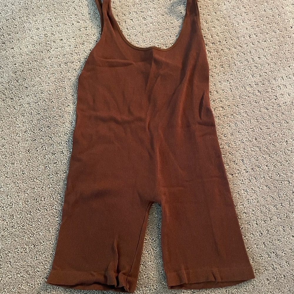 brown romper